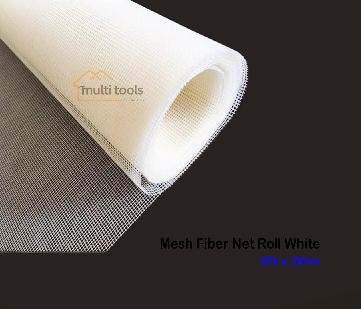 Fiber Net White Roll For Aluminium Window 3ft X 30m